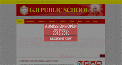 Desktop Screenshot of gbpublicschool.com