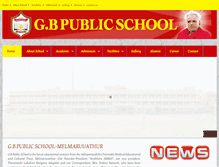 Tablet Screenshot of gbpublicschool.com